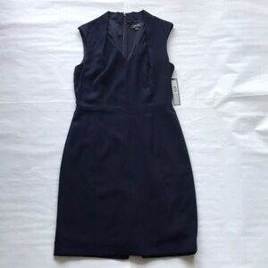 Tahari by ASL Navy sleeveless dress